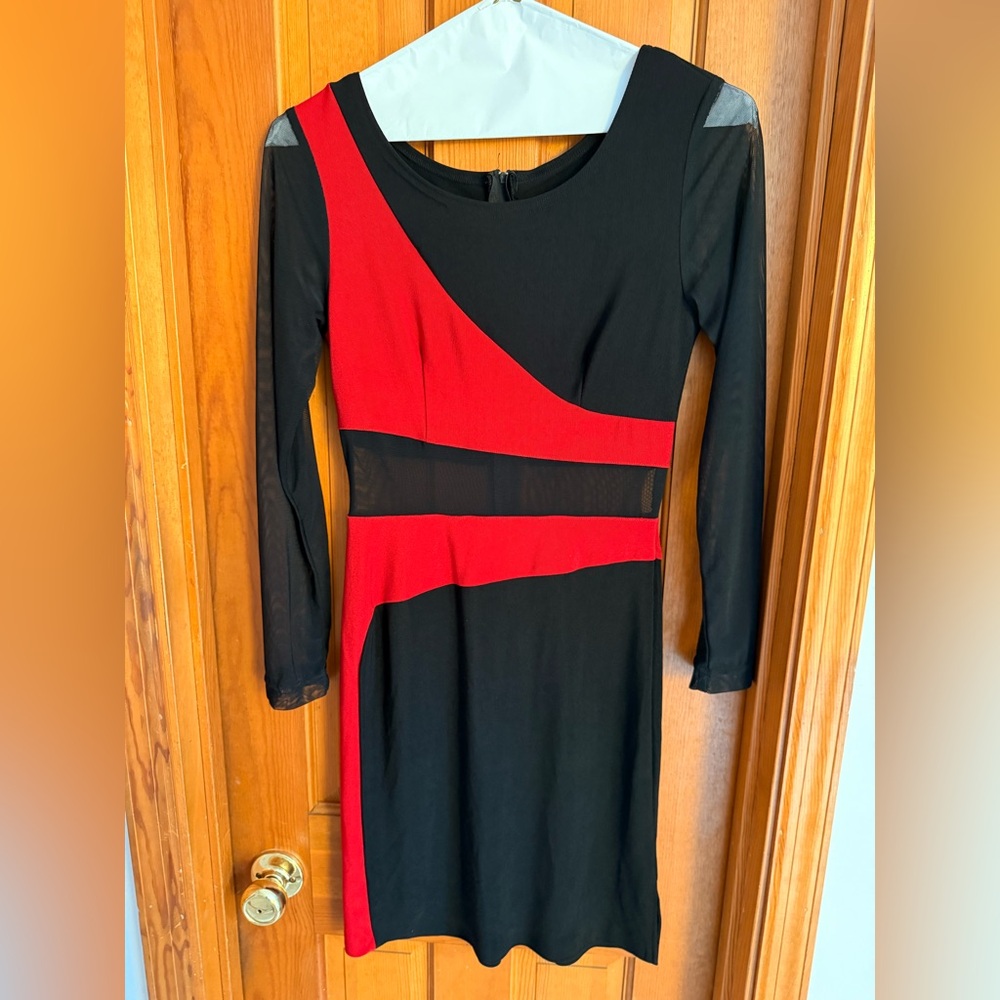 Taheri Red and Black dress
